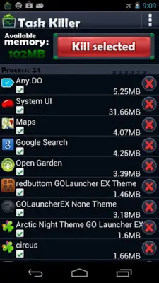 Task Killer FREE android App screenshot 0