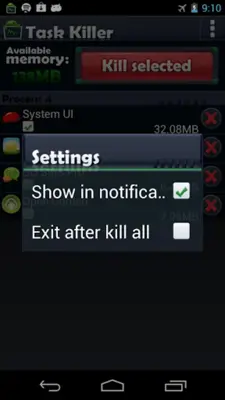 Task Killer FREE android App screenshot 1